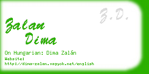 zalan dima business card